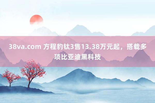 38va.com 方程豹钛3售13.38万元起，搭载多项比亚迪黑科技