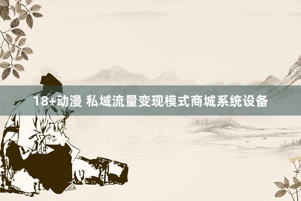 18+动漫 私域流量变现模式商城系统设备
