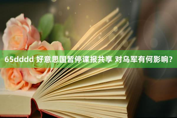 65dddd 好意思国暂停谍报共享 对乌军有何影响？